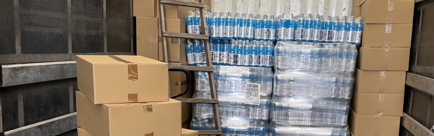 Isotonisches Wasser für die Ukraine