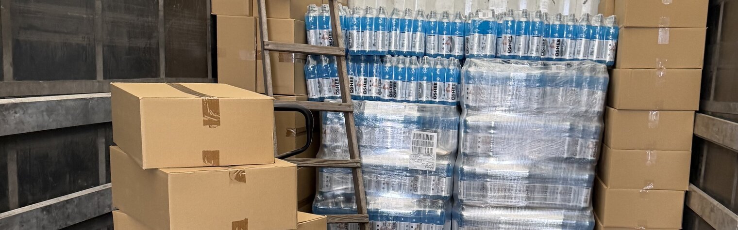 Isotonisches Wasser für die Ukraine