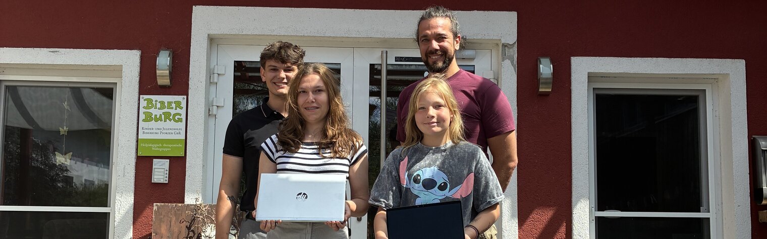 Laptops für die Biberburg